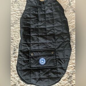 Stylish Black Quilted Dog Jacket